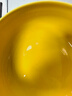 凱得寶（K+dep）日本日式和面盆陶瓷家用發(fā)面盆加厚大號酸菜魚(yú)盆大湯碗帶蓋揉面盆 和盆5L杏黃色 送.硅膠蓋 曬單實(shí)拍圖