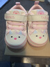泰蘭尼斯叫叫鞋女寶寶童鞋防滑軟底機能鞋網(wǎng)布透氣學(xué)步鞋白/粉18 曬單實(shí)拍圖