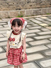 班喜迪女童夏裝套裝2026新款洋氣兒童短袖短褲兩件套寶寶衣服夏季小童裝 紅格子 100 曬單實(shí)拍圖