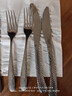 美廚（MAXCOOK）316L不銹鋼西餐刀叉勺套裝牛排刀叉水果叉甜品勺子西餐餐具套裝 刀叉兩件套MCGC4379 曬單實(shí)拍圖