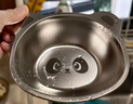 onlycook316不銹鋼寶寶輔食碗 兒童餐盤(pán)飯碗 卡通小碗嬰兒餐具餐盤(pán)-萌熊 曬單實(shí)拍圖