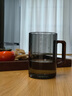 TYZAYR日本高端茶杯高硼硅玻璃杯綠茶泡茶杯防燙杯子帶把手喝茶水 高硼硅木把透明320ml 曬單實(shí)拍圖
