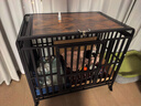 腆寵狗籠狗窩人寵共用狗別墅鋼木制家具茶伴寵居柜狗籠子中小型犬貓籠 曬單實(shí)拍圖