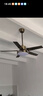 奧克斯風(fēng)扇燈大尺寸靜音家用吸頂一體鐵藝客廳餐廳飯2026年新款吊扇燈 42寸古銅色-3檔風(fēng)-遙控48W 曬單實(shí)拍圖