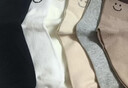 歐迪芬6雙女士襪子女純棉100%秋冬10A抑菌防臭可愛(ài)笑臉舒適透氣中筒襪女 曬單實(shí)拍圖