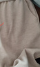 三彩2025冬季新款加絨保暖休閑長(cháng)褲高腰松緊直筒褲寬松簡(jiǎn)約M 米白色 L 165/72A 165/72A 曬單實(shí)拍圖