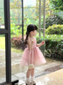 班喜迪女童夏裝連衣裙2026新款洋氣兒童公主裙周歲寶寶禮服蓬蓬紗裙夏季 粉色 100 曬單實(shí)拍圖