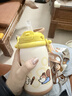 babycare兒童保溫杯嬰兒小松鼠寶寶1-3歲不銹鋼吸管水杯壺學(xué)生上學(xué)450ml 曬單實(shí)拍圖