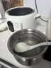 愛(ài)德（aide）加厚純鈦內膽0涂層全自動(dòng)3L電壓力鍋蒸煮電高壓鍋智能飯煲電飯鍋小型迷你小2-3人家用多功能無(wú)涂層 3L白色(加厚鈦單膽+單蒸籠) 3L 曬單實(shí)拍圖