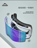 Flow Theory 滑雪鏡雙層防霧防風(fēng)磁吸鍍膜男女滑雪眼鏡裝備護目鏡 炫彩紫  曬單實(shí)拍圖