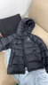 駱駝（CAMEL）戶(hù)外羽絨服秋冬新款高蓬防風(fēng)保暖抗靜電大朵鴨絨面包服七夕禮物 幻影黑，男女同款，A35WR28002 S 曬單實(shí)拍圖