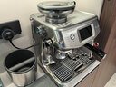 鉑富（Breville）BES881 半自動(dòng)咖啡機 家用意式 智能觸摸屏 智能輔助壓粉系統 恒溫萃取 全自動(dòng)打奶泡 大容量水箱 BES881鍛光銀丨智能輔助壓粉系統 曬單實(shí)拍圖