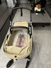 博格步（BUGABOO） FOX CUB 荷蘭全功能高景觀(guān)嬰兒推車(chē)可坐躺 黑架沙漠黃布組 曬單實(shí)拍圖