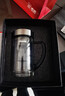希諾（heenoor）雙層玻璃杯帶把手高檔泡茶杯子男家用辦公透明水杯XN-9321 435mL 曬單實(shí)拍圖