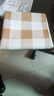 桌布新款歐式風(fēng)格防水防油免洗餐桌茶幾桌墊家用麻將涼席墊 好運格子-咖色-常規款 137*90cm 曬單實(shí)拍圖