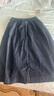 MUJI女式 水洗 牛仔 輕便裙 長(cháng)半身裙女裙子26年春季新品 深藏青色 M 曬單實(shí)拍圖