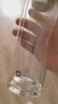 米家玻璃杯 雙層帶茶隔水杯 耐高溫泡茶杯  加厚透明杯子400mL 金屬灰 曬單實(shí)拍圖