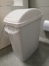 美麗雅翻蓋垃圾桶大號白色10L衛生間廁所夾縫窄縫專(zhuān)用廚房客廳家用搖蓋 曬單實(shí)拍圖