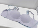 十月結晶哺乳文胸5D強聚攏產(chǎn)后喂奶孕產(chǎn)婦專(zhuān)用文胸2件裝（膚+紫）XL碼 曬單實(shí)拍圖