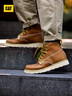 卡特（CAT）馬丁靴工裝靴子男鞋牛皮戶(hù)外美式復古機車(chē)靴P721411M3EDC36 棕黃 44 曬單實(shí)拍圖