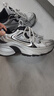 卡帕卡帕女鞋百搭老爹鞋女2025秋冬新款軟底休閑鞋厚底增高運動(dòng)鞋子女 銀色/黑色 37 曬單實(shí)拍圖