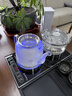 友家鋪子（Biooner） 全自動(dòng)底部雙上水電熱燒水壺泡茶專(zhuān)用玻璃燒水器茶臺一體茶桌嵌入式電茶爐茶具套裝 1L 雙壺加水-亮光黑-清潔款（37*20cm） 曬單實(shí)拍圖