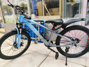 鳳凰官方旗艦店兒童自行車(chē)男女變速青少年學(xué)生山地車(chē)碟剎賽車(chē) 星際 藍灰【單速】輻條輪 22寸【適合130-170cm】 曬單實(shí)拍圖