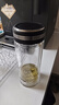 蘇泊爾（SUPOR）雙層玻璃杯辦公泡茶杯男女士茶水分離杯車(chē)載水杯子辦公泡茶杯子 曬單實(shí)拍圖