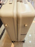 新秀麗（Samsonite）拉桿箱時(shí)尚純色流金條紋男女出差旅行行李箱 象牙白HH5 28英寸 曬單實(shí)拍圖