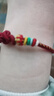 峨眉山紅繩手鏈本命年手工編織手繩男女同款情侶手鏈送朋友生日禮物 曬單實(shí)拍圖