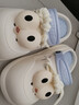 蘇系洞洞鞋女2026夏季新款踩屎感EVA軟底增高外穿上班包頭手術(shù)室拖鞋 藍白繩扣大眼睛（升級款） 36-37 曬單實(shí)拍圖