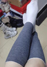 QIANZHIYE羊絨護小腿冬天男女士護腳脖關(guān)節發(fā)熱防寒運動(dòng)專(zhuān)用腳踝保暖襪套 【常規保暖款】灰色 M 【護腿長(cháng)度28-29cm建議80-110斤】 曬單實(shí)拍圖