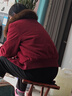 麗依歆加絨加厚短外套女2025秋冬新款洋氣大毛領(lǐng)保暖小個(gè)子短款上衣夾克 酒紅色 XL 110-120斤 曬單實(shí)拍圖