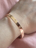 【二手99新】卡地亞手鐲 Cartier LOVE系列 18K金男女同款 二手奢侈品飾品 99新單品寬版玫瑰金 16號 曬單實(shí)拍圖
