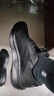 安踏男子通勤商務(wù)風(fēng)黑鞋運動(dòng)鞋秋季新款輕便回彈防滑減震訓練鞋子 曬單實(shí)拍圖