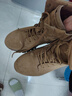 3514新式棕色作戰靴男超輕戶(hù)外沙漠靴男中幫耐磨防穿刺 棕色 39  曬單實(shí)拍圖