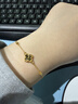 周六福四葉草5G工藝黃金手鏈女生日禮物計價(jià)A0713776約2.5g16+3cm 曬單實(shí)拍圖