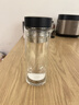 京東京造 茶杯 雙層玻璃水杯男士泡茶水分離隔熱杯子500ml 曬單實(shí)拍圖