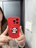 圣圖朗插畫(huà)麻將熊貓蘋(píng)果17手機殼植絨液態(tài)硅膠iphone16promax全包防摔15男女卡通11薄14Plus簡(jiǎn)約12純色13 中國紅【煙花熊貓】膚感硅膠軟殼 iPhone 15 Pro 曬單實(shí)拍圖