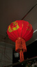 哈駱頓（HALODN）植絨燈籠大門(mén)掛的2026新款大紅燈籠室外免接線(xiàn)led燈燈籠新年裝飾 80#【推薦店面/陽(yáng)臺】感光燈 48cm 【流蘇吊墜，插電-感光隨心選】 曬單實(shí)拍圖