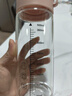 刻度玻璃杯豆漿早餐專(zhuān)用水杯外帶便攜微波爐可加熱單層杯子 粉色 500ml 曬單實(shí)拍圖