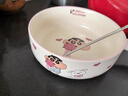 摩登主婦蠟筆小新泡面碗手柄碗個(gè)人專(zhuān)用碗具圣誕禮物水果湯面碗烤碗-粉色 曬單實(shí)拍圖
