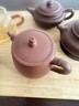 百年利永 宜興純全手工紫砂三才蓋碗茶碗原礦紫泥百財茶盞功夫茶具泡茶杯 曬單實(shí)拍圖