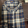 意賓秋季新男裝全棉法蘭絨磨毛格子長(cháng)袖襯衫時(shí)尚休閑純棉青中年襯衣男 T0C01042 常規 42 （160-170斤左右） 曬單實(shí)拍圖