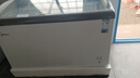 美的（Midea）100升200升/300升家用冰柜商用雪糕柜展示柜飲料冰激凌綠豆沙保鮮冷柜單溫冷藏/冷凍超市便利店 【圓弧面玻璃門(mén)】336HKMA雪糕冷凍展示柜 曬單實(shí)拍圖