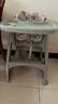 XUM肯德基嬰兒餐椅同款寶寶多功能座椅兒童高度可調成長(cháng)吃飯餐桌椅 粉色+雙餐盤(pán)+剎車(chē)輪+坐墊+置物兜 曬單實(shí)拍圖
