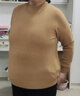 雅鹿【100%純羊毛】加厚羊毛衫女士冬季新款半高領(lǐng)毛衣純色百搭針織衫 淺卡其色 2XL 曬單實(shí)拍圖