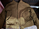 馬登工裝 美式復古雙面穿MA1飛行員夾克棉服夾棉棒球服上衣外套男春季 A面軍綠/B面卡其 S 曬單實(shí)拍圖