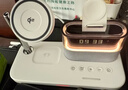 aresh無(wú)線(xiàn)充電器三合一多功能適用蘋(píng)果17/16/15磁吸MagSafe耳機apple watch S11手表支架iphone12ProMax 黑色【QI2認證+時(shí)鐘+鬧鐘+夜燈】配充電頭套裝 曬單實(shí)拍圖