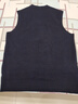 金利來(lái)（Goldlion）純山羊絨男加厚背心秋冬款無(wú)袖馬甲針織V領(lǐng)羊毛衫 (V領(lǐng)背心)藏青 (V領(lǐng)背心)藏青 2XL 180 曬單實(shí)拍圖
